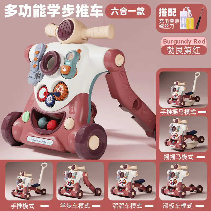 Multifunctional Baby Walker with Anti-Tip Design