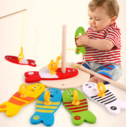 Wooden Fishing Toy Set for Kids