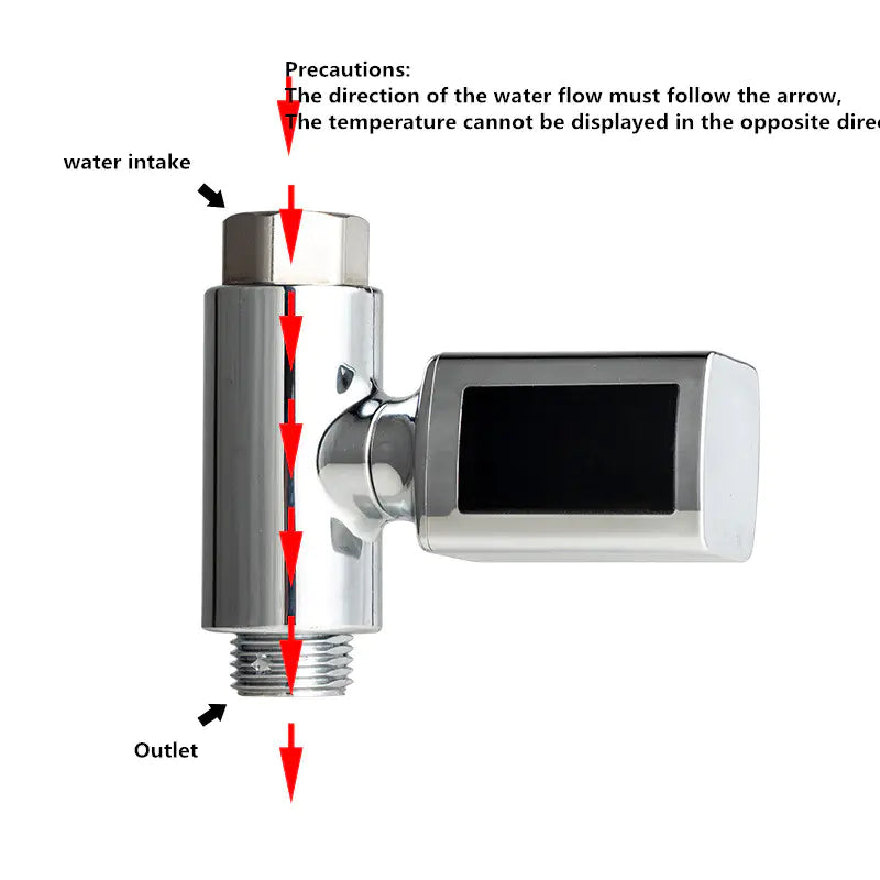 LED Baby Bath Thermometer with Real-Time Temperature Display
