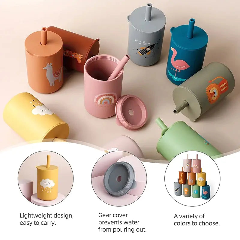 Leak-proof Silicone Children's Drinking Cup