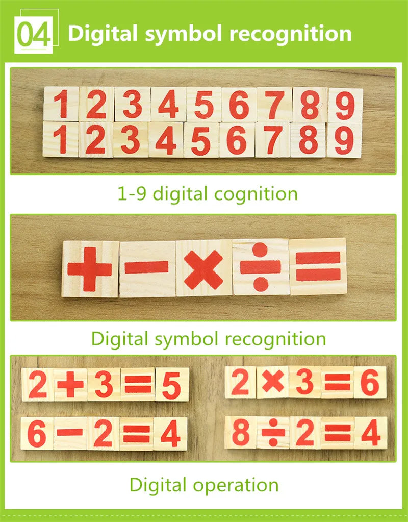Montessori Geometry Wooden Maths Set For Kids