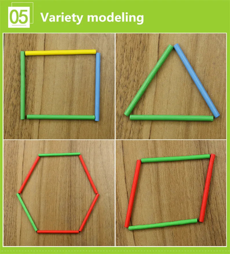 Montessori Geometry Wooden Maths Set For Kids