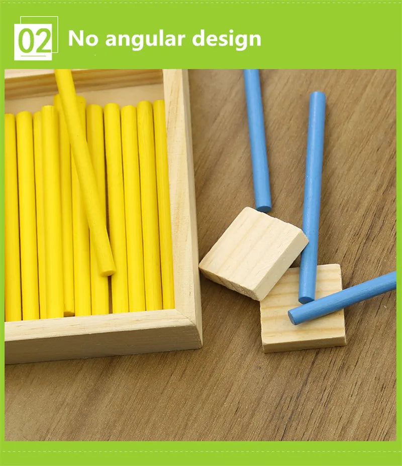 Montessori Geometry Wooden Maths Set For Kids