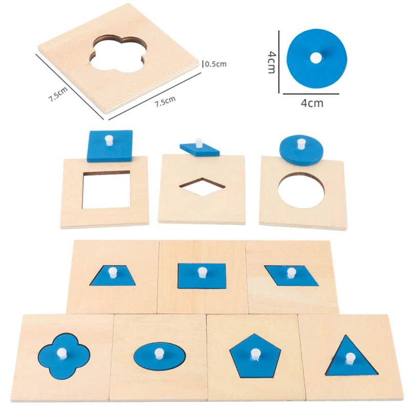 Kids Montessori Geometry Math Set