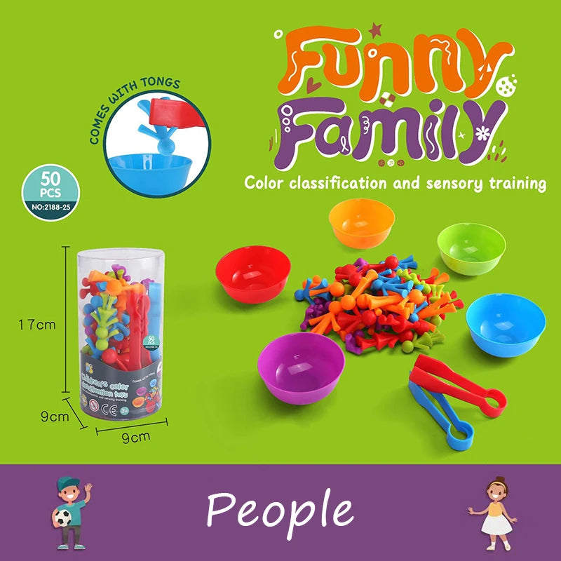 Montessori Colorful Counting Animals