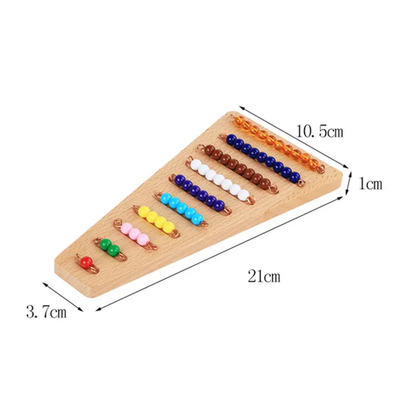 Montessori Numbers 1-9 Beaded Frame