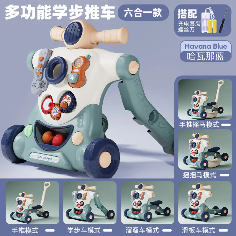 Multifunctional Baby Walker with Anti-Tip Design