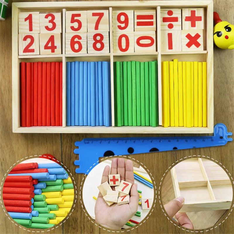 Montessori Geometry Wooden Maths Set For Kids