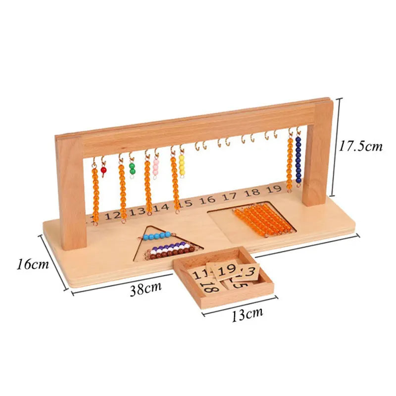 Montessori Numbers 1-9 Beaded Frame