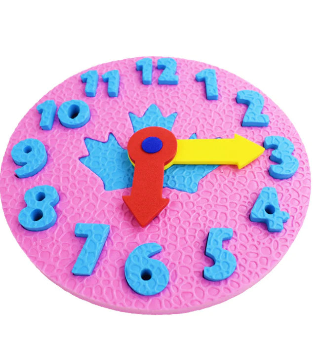 EVA Clock Puzzle Blocks for Time Learning