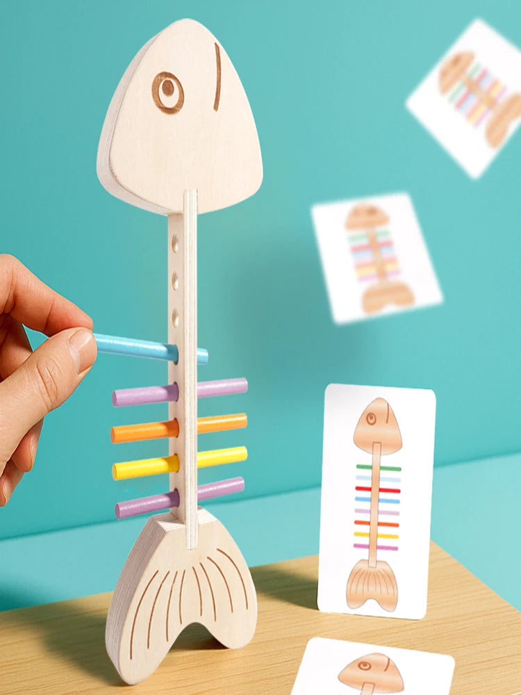 Fishbone Color Matching Wooden Balance