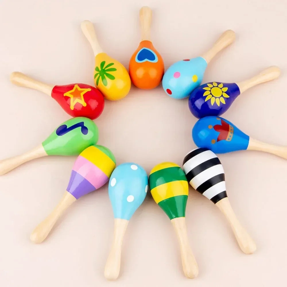 Wooden Baby Sand Hammer
