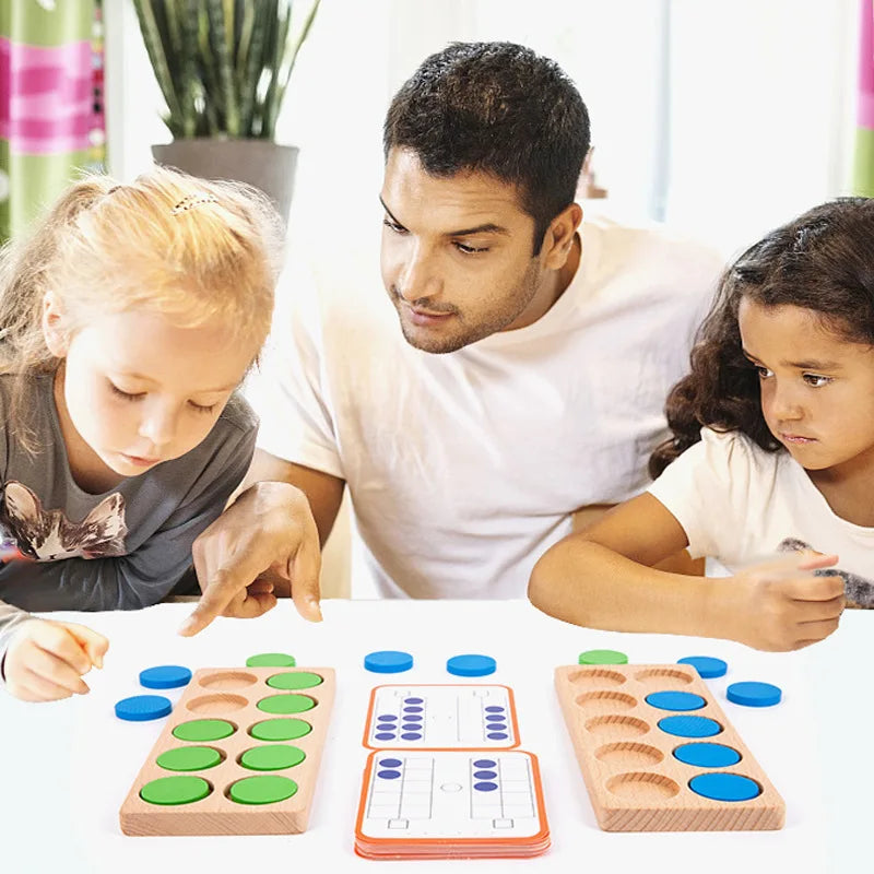 Montessori Ten-Frame Math Toy