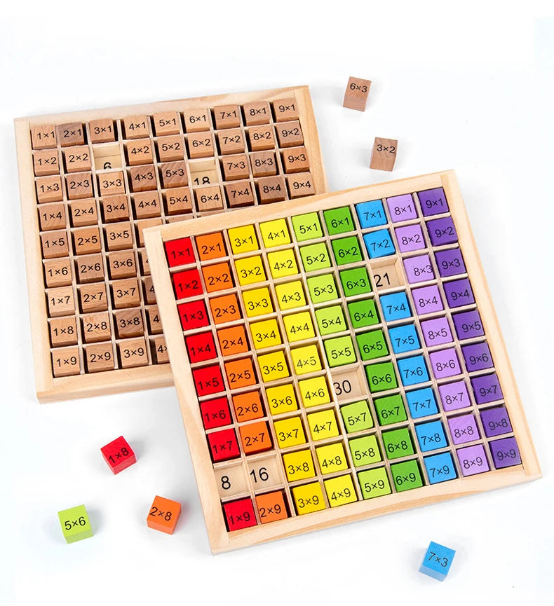 Montessori Wooden Multiplication Table