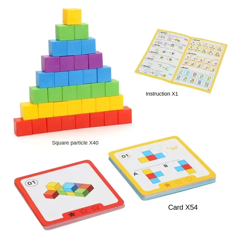 Montessori Colorful Stack Blocks