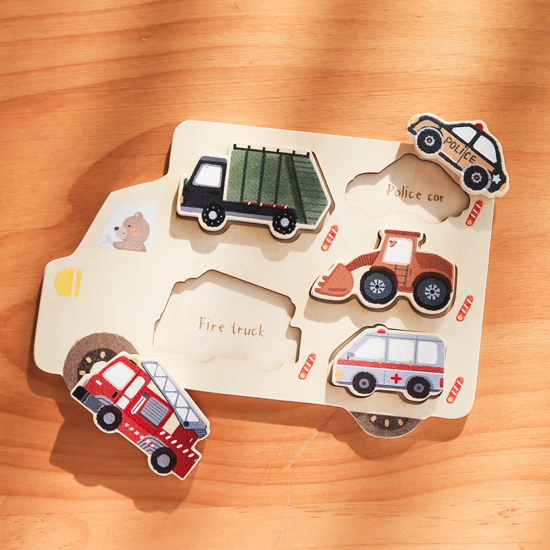 Car & Farm Animal 3D Wooden Puzzle