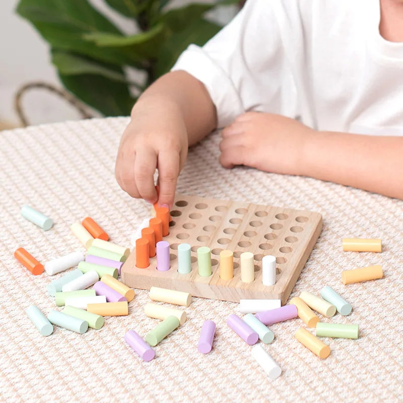 Colorful Wooden Plugboard