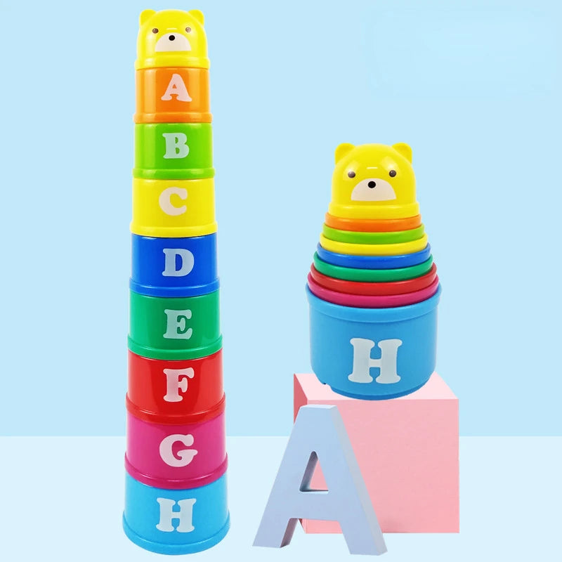 Numbers & Letters Stacking Cups