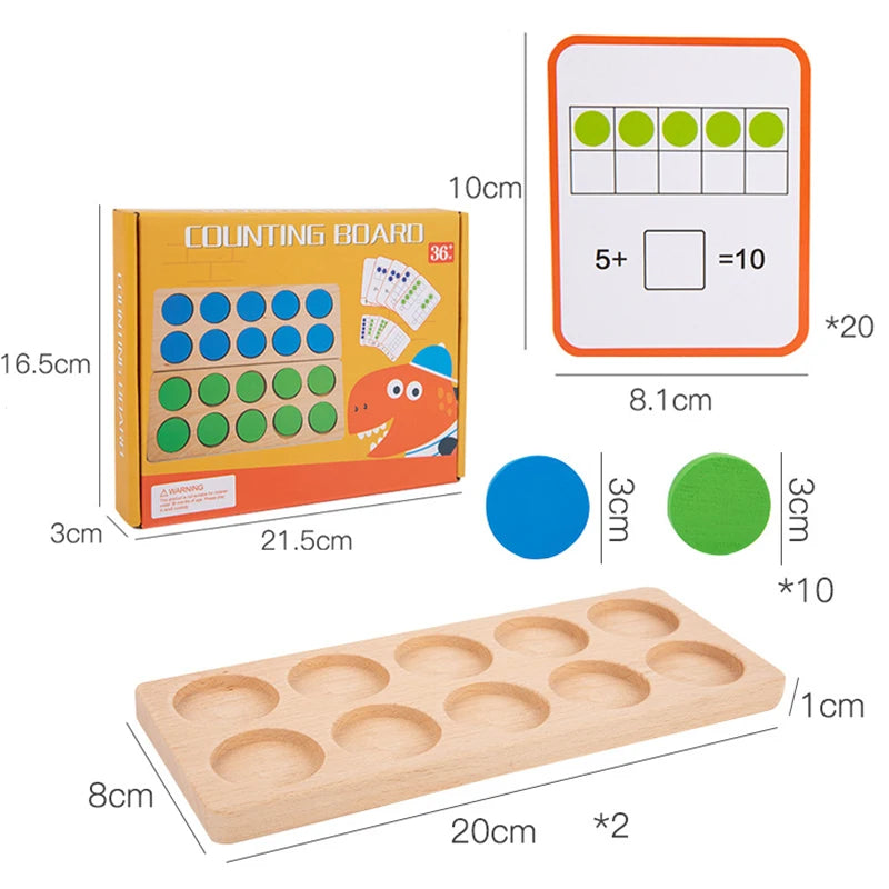 Montessori Ten-Frame Math Toy