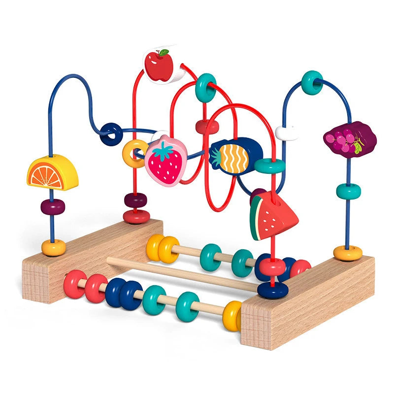 Wooden Roller Coaster Bead Maze