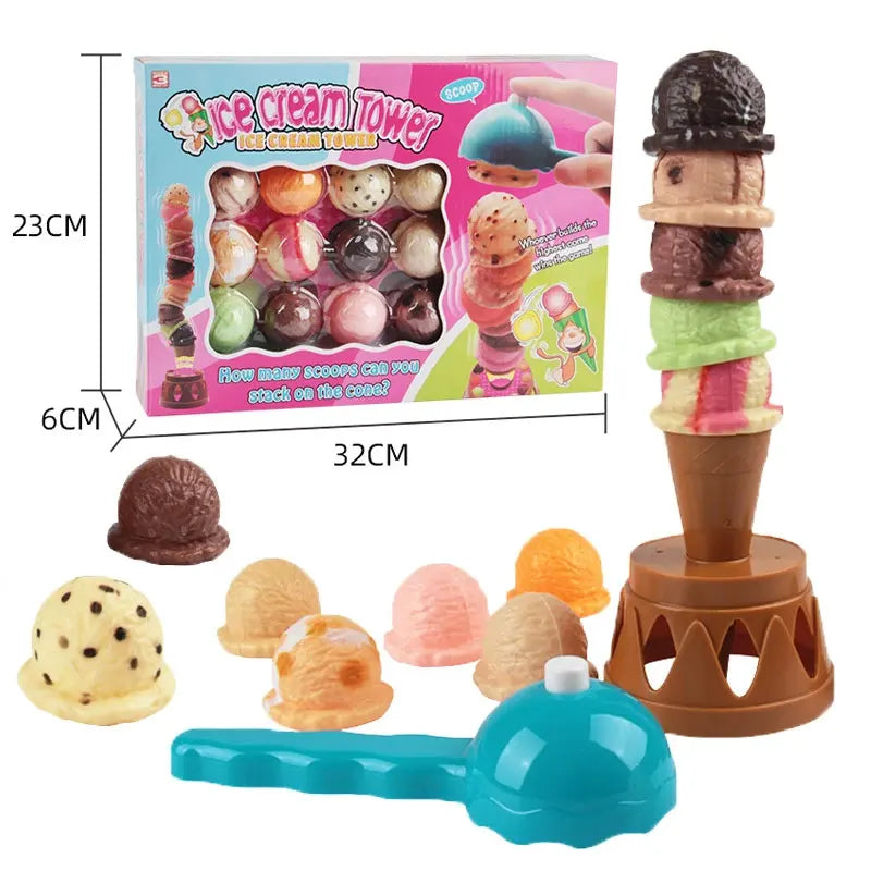 Number Matching Ice Cream Stack