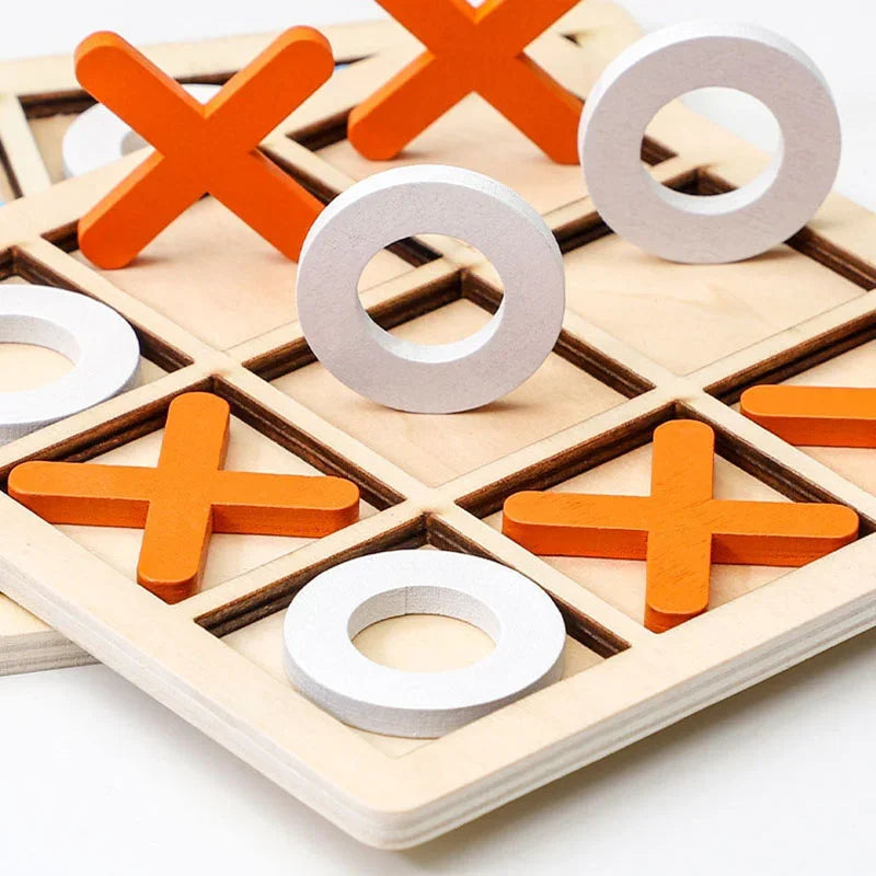 Tic-Tac-Toe Wooden Board Game