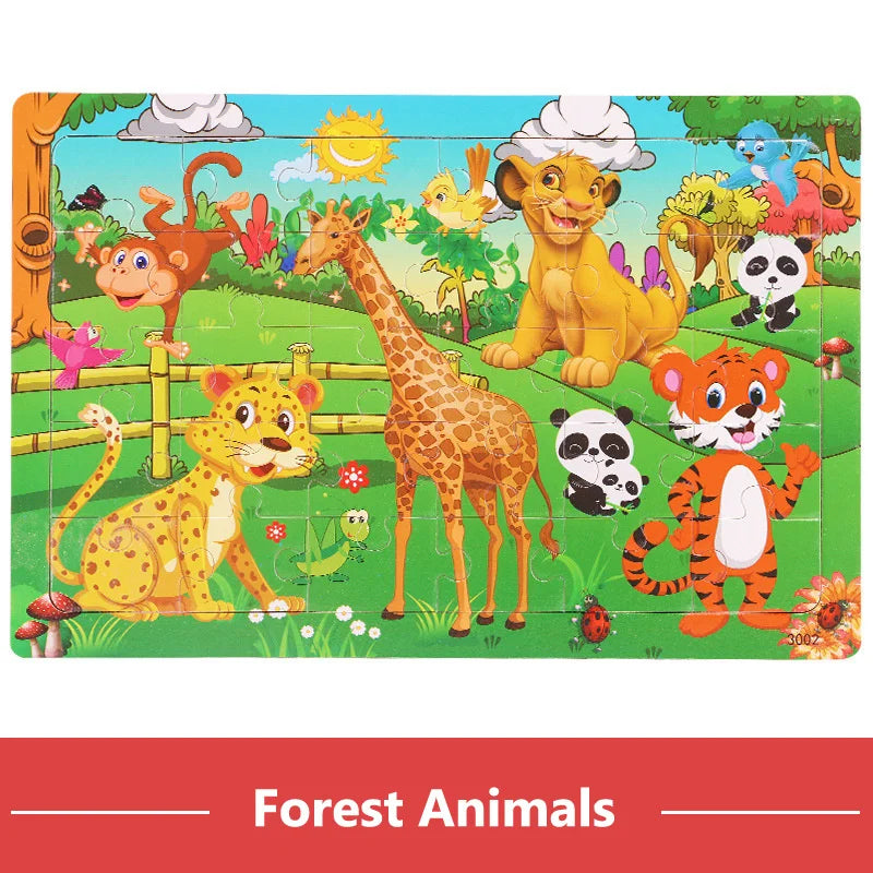 Wooden Cartoon Puzzles