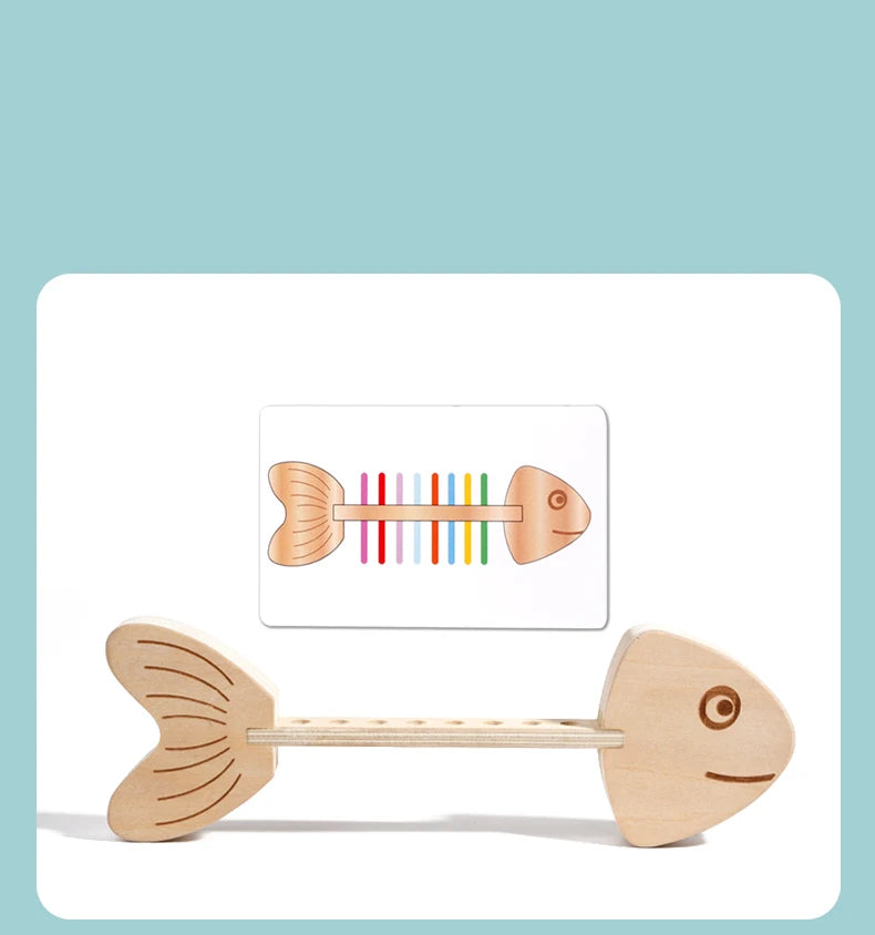 Fishbone Color Matching Wooden Balance