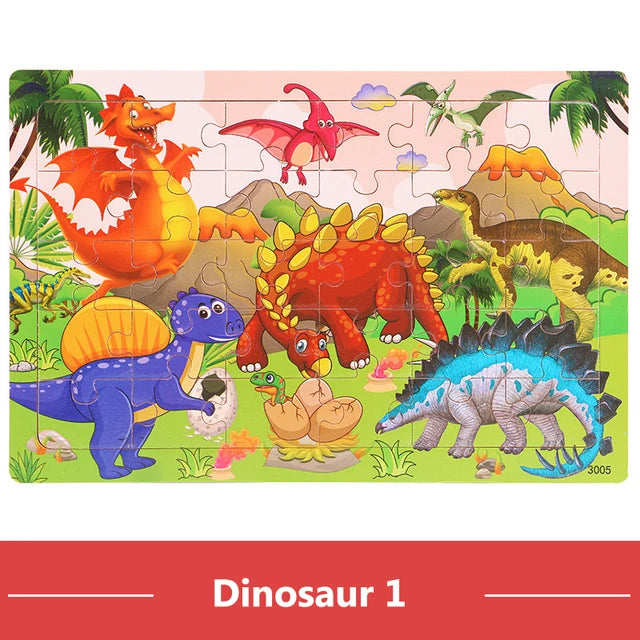 Wooden Cartoon Puzzles