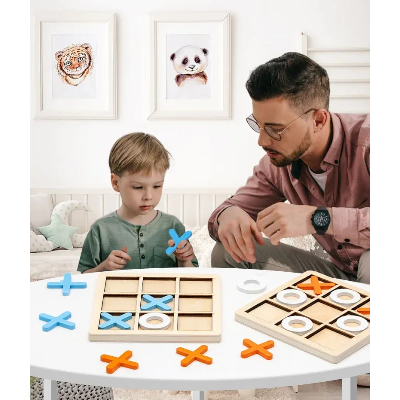 Tic-Tac-Toe Wooden Board Game