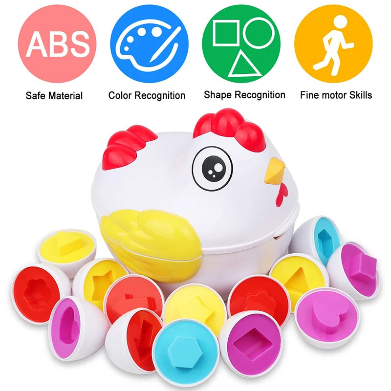 Matching Eggs Sensory Chicken