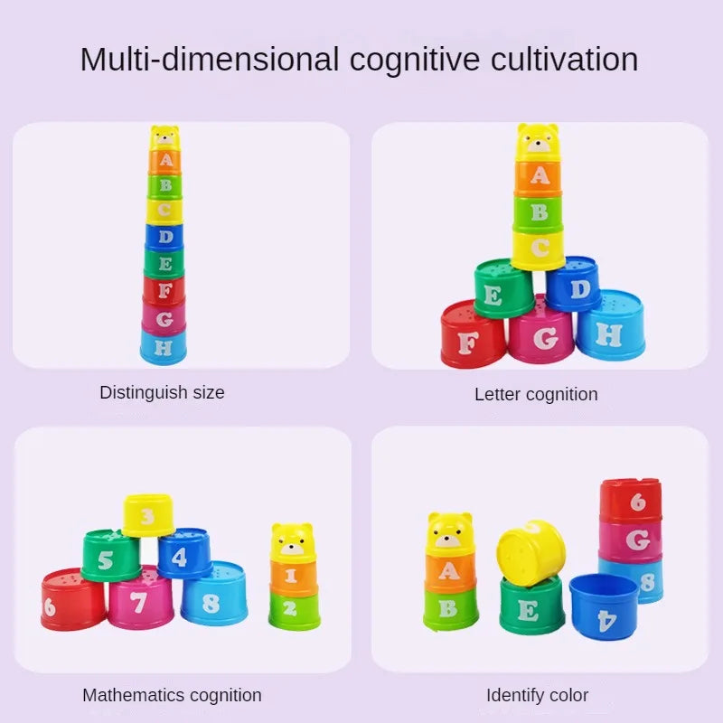 Numbers & Letters Stacking Cups