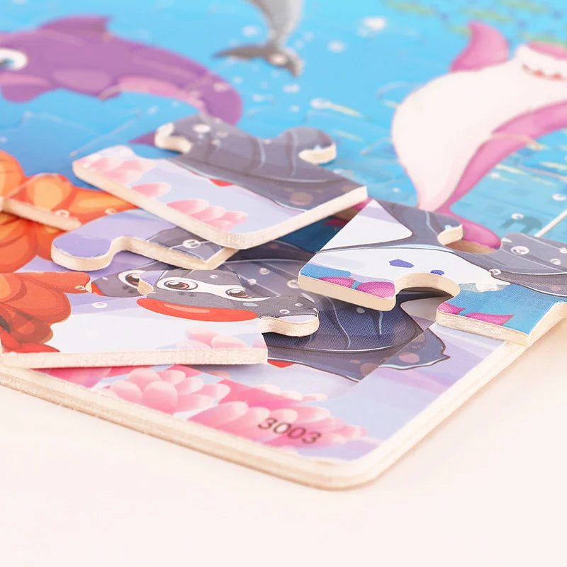 Wooden Cartoon Puzzles