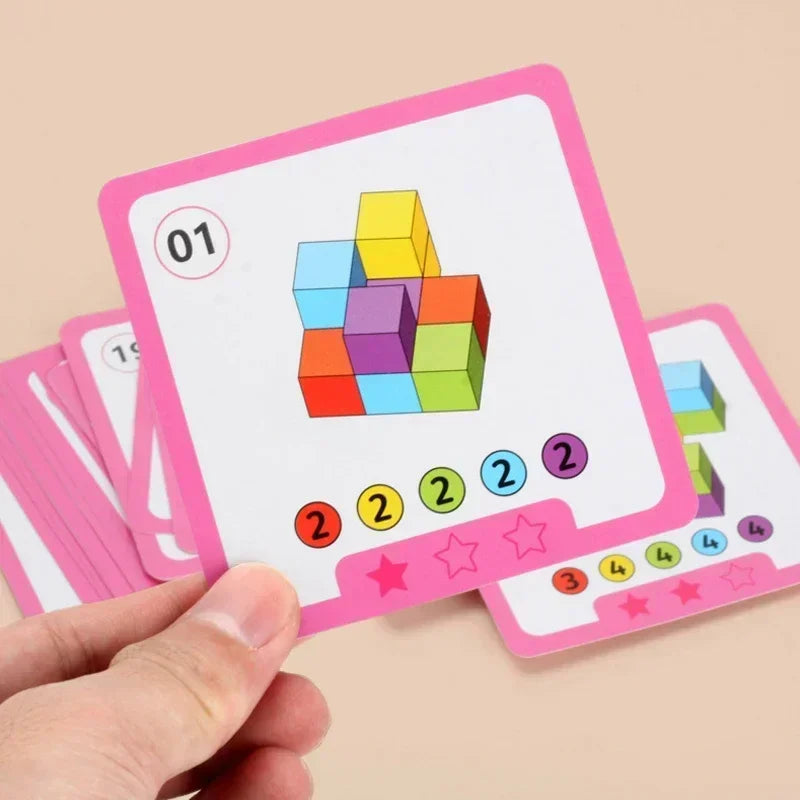 Montessori Colorful Stack Blocks