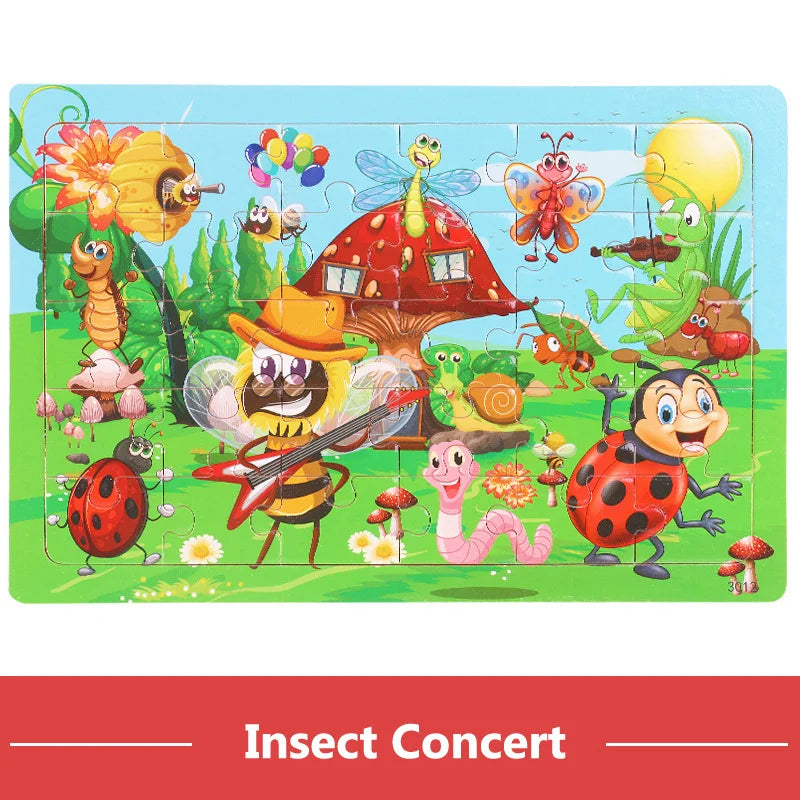 Wooden Cartoon Puzzles