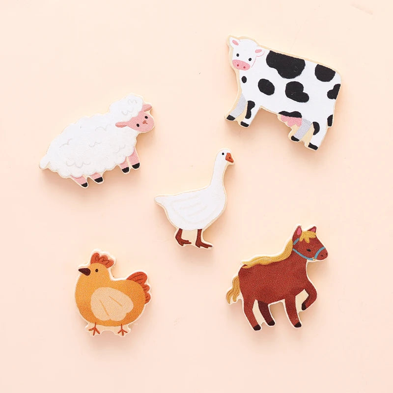 Car & Farm Animal 3D Wooden Puzzle