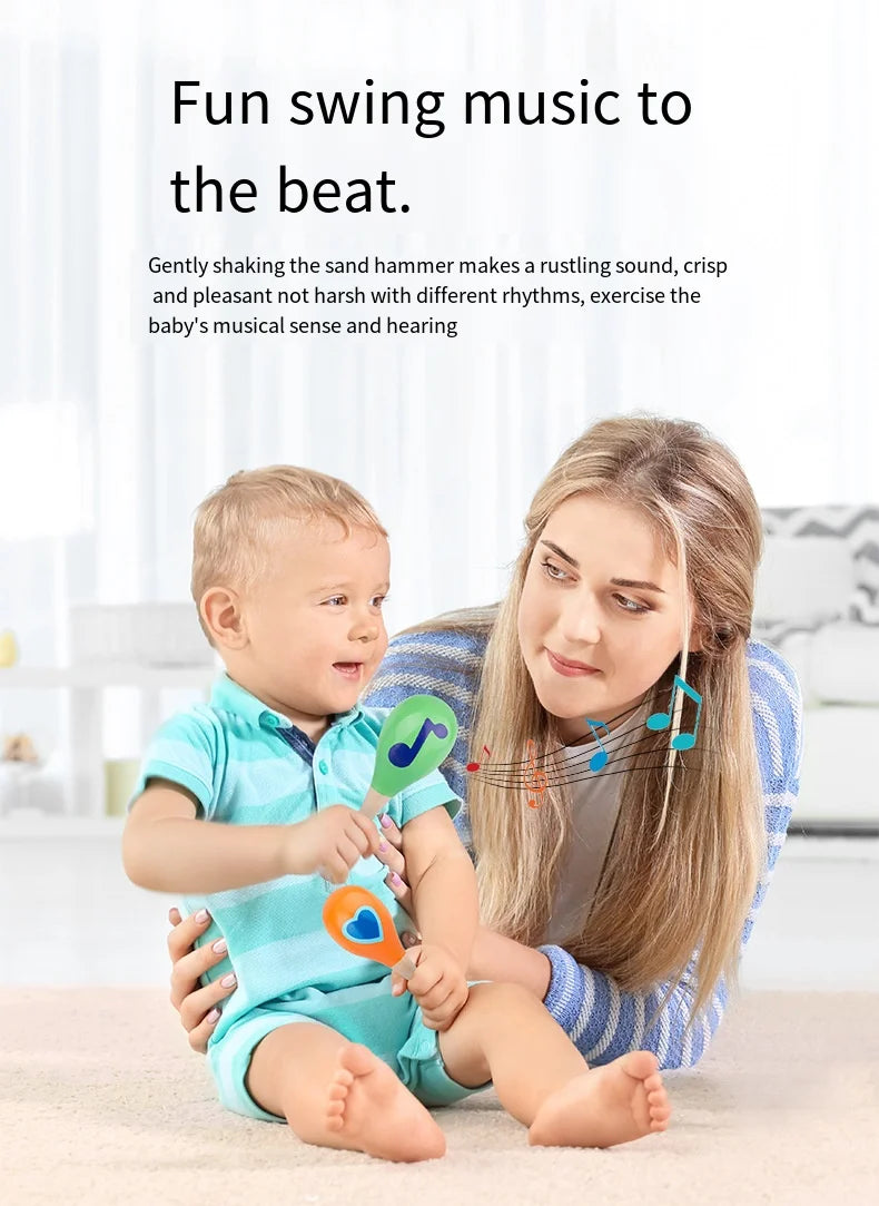 Wooden Baby Sand Hammer