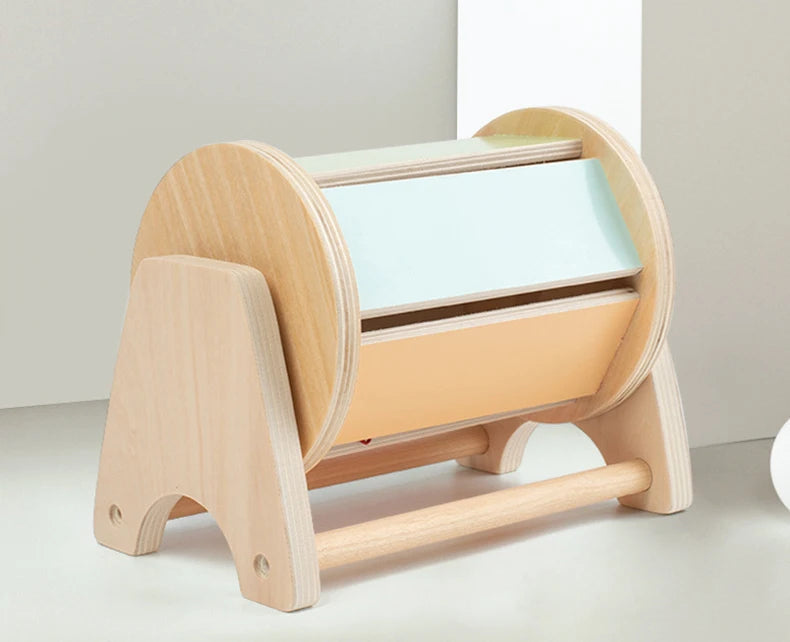 Montessori Macaroon Color Spinning Coin Box