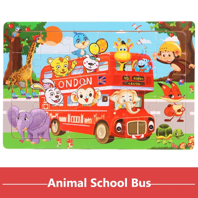 Wooden Cartoon Puzzles