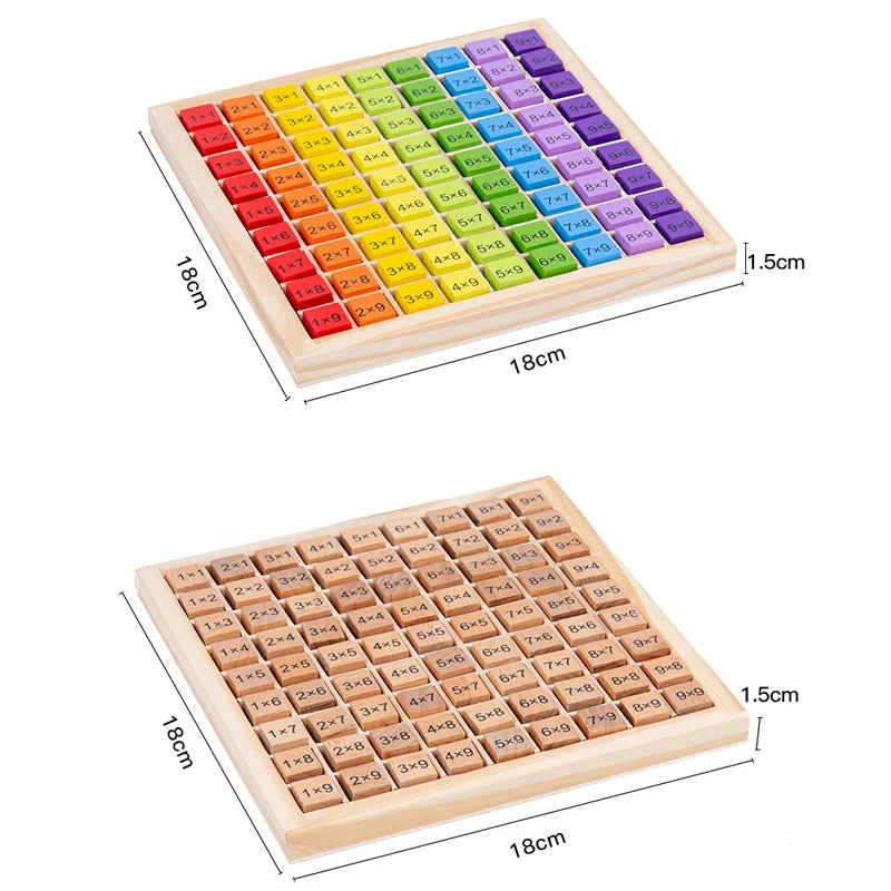 Montessori Wooden Multiplication Table
