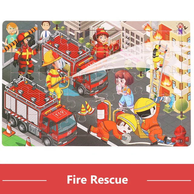 Wooden Cartoon Puzzles