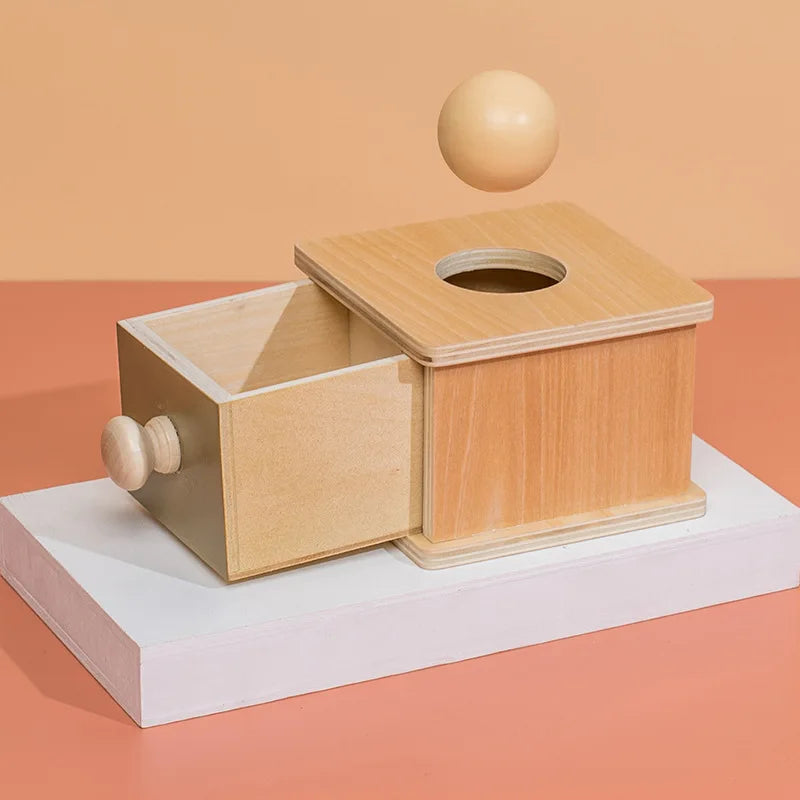 Montessori Macaroon Color Spinning Coin Box