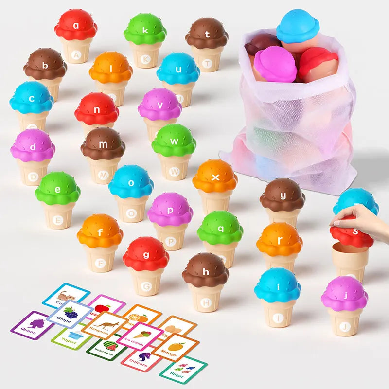Number Matching Ice Cream Stack