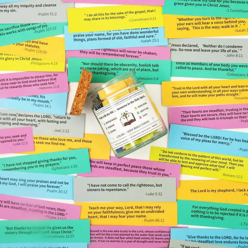 Colorful Bible Verses Jar