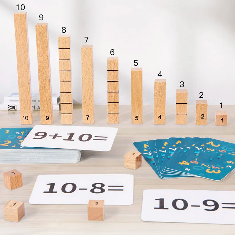 Children's Wooden Number Sticks