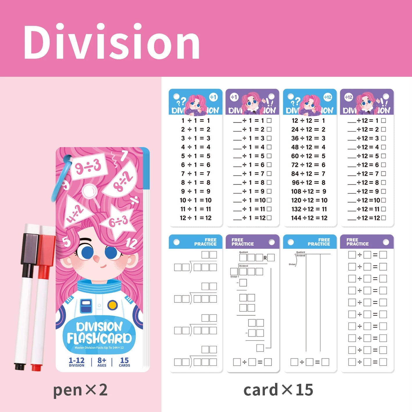 Fraction Learning Flashcards