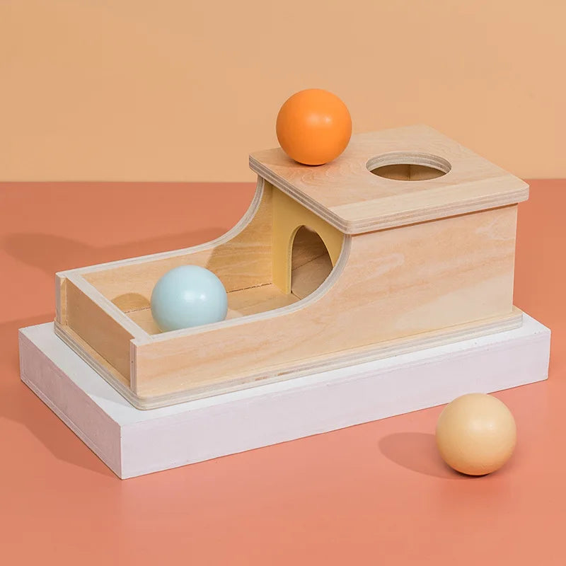 Montessori Macaroon Color Spinning Coin Box