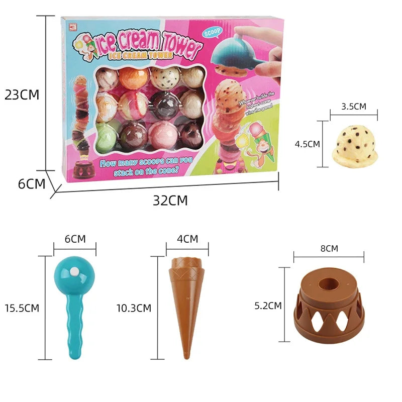 Number Matching Ice Cream Stack