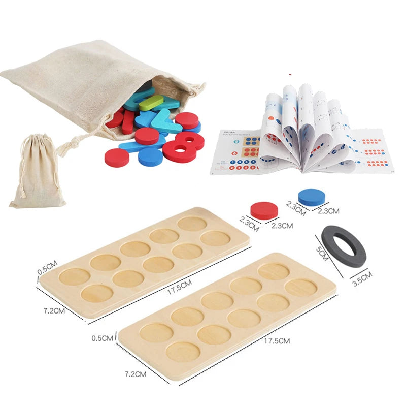 Montessori Ten-Frame Math Toy