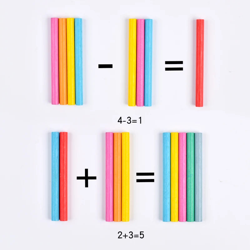 Wooden Color Cognition Stick Balance Games